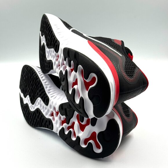 Nike Renew Run Black White University Red - Picture 7 of 10